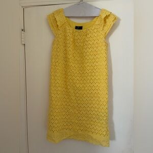 Ronni Nicole Light Yellow Eyelet Top